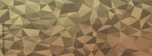 low poly abstract background. dark natural colors chaotic triangles of variable size and rotation. Minimalist layout for business card landing page wallpaper website brochure. Trendy vector eps10