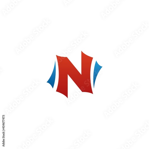 Wallpaper Mural initial n logo design icon inspiration Torontodigital.ca