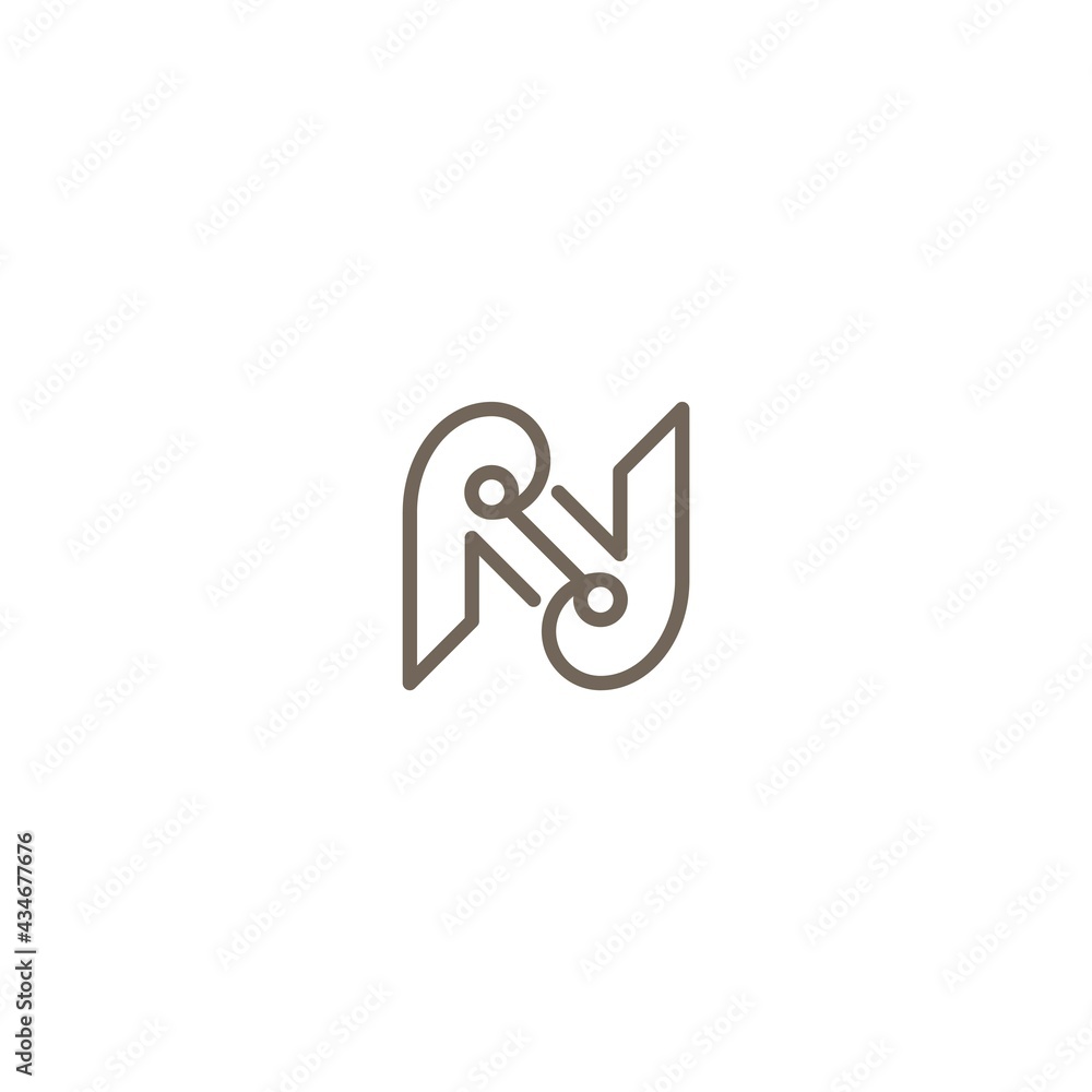 initial n logo design icon inspiration initial n logo design icon inspiration