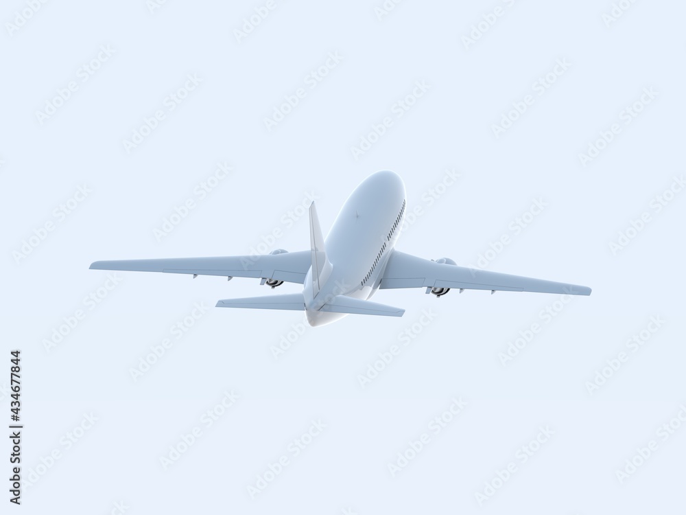 Commercial Passenger Plane in Air in Sky Aviation Cargo Service Commercial Passenger Plane in Air in Sky Aviation Cargo Service