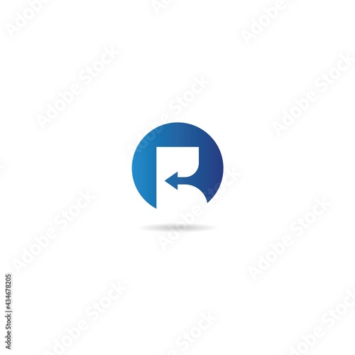 Free Download initial r on circle logo design icon inspiration - GFXLoad