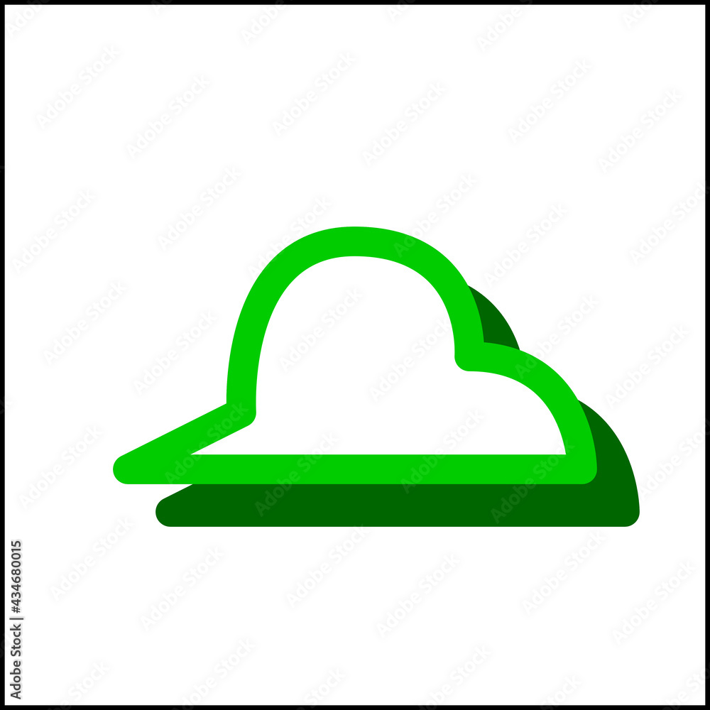 Sharp cloud icon in flat design 06 Sharp cloud icon in flat design 06
