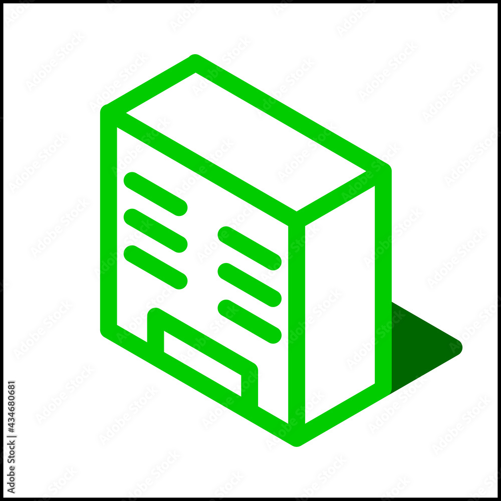 Big building icon in isometric flat design 06 Big building icon in isometric flat design 06