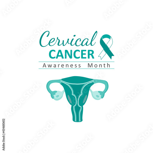 Cervical Cancer Awareness Month. Vector illustration