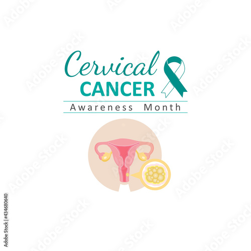 Cervical Cancer Awareness Month. Vector illustration