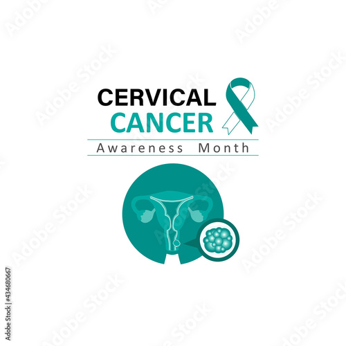 Cervical Cancer Awareness Month. Vector illustration