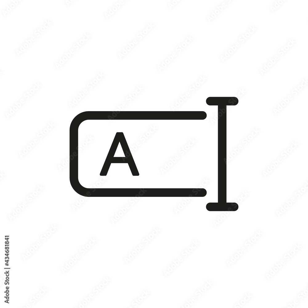 Text field input cursor button icon. Usage for web UI design. Text field input cursor button icon. Usage for web UI design.