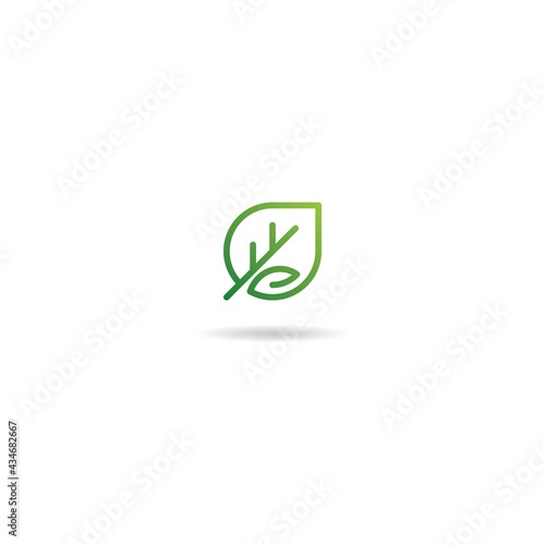green with letter e logo design icon inspiration
