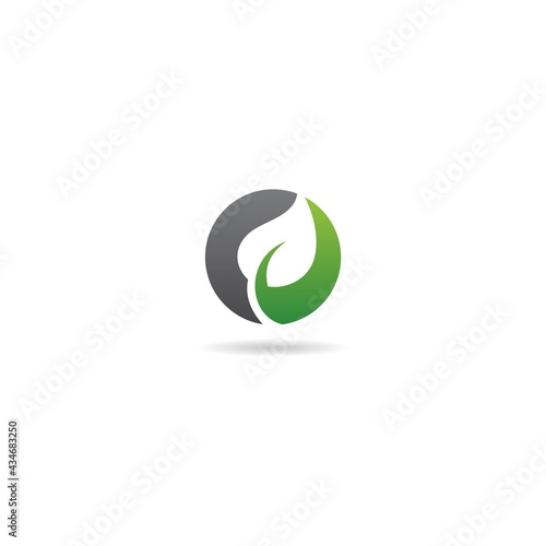 Free Download green on circle logo design icon inspiration - GFXLoad