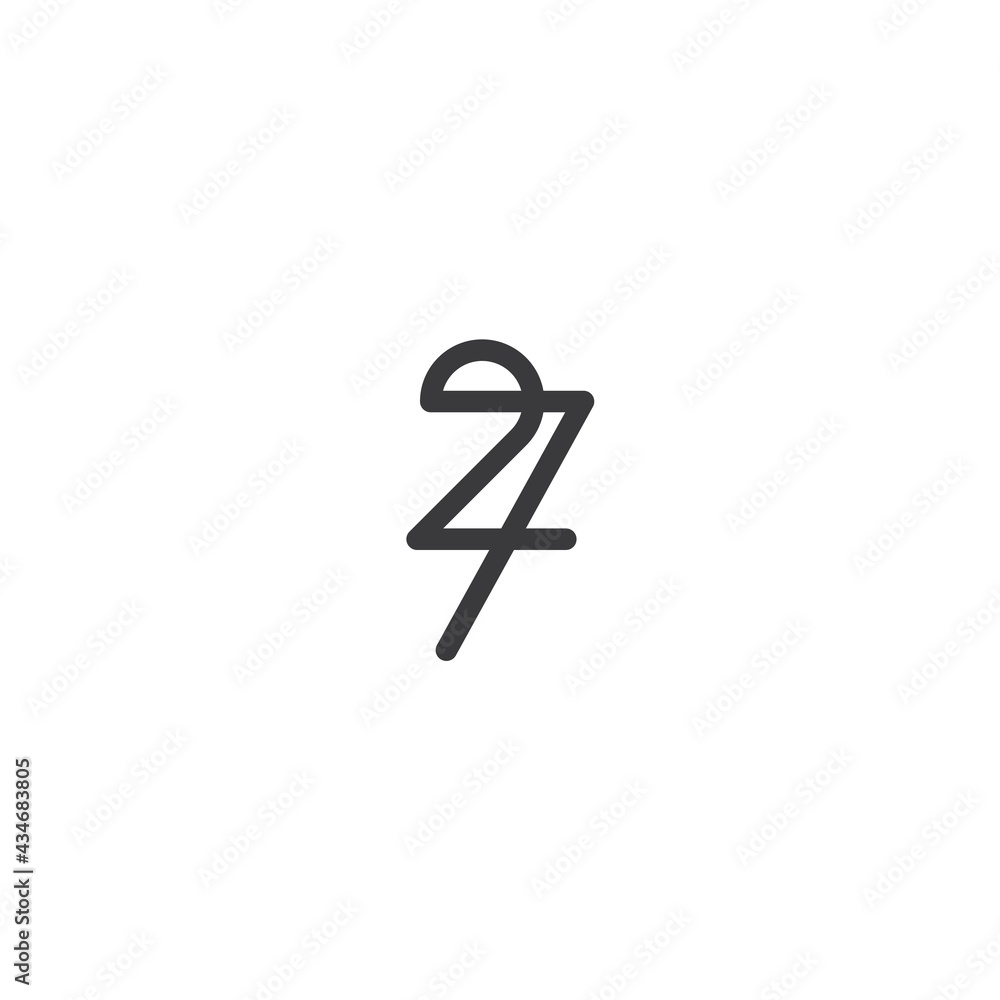 number 2 7 logo design icon inspiration number 2 7 logo design icon inspiration