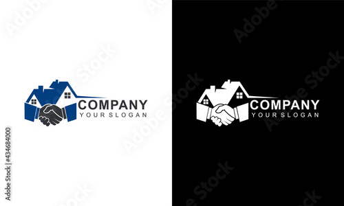 Ilustration vector graphic of  dealer buy sell a home logo design