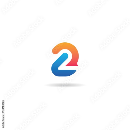 number 2 logo design icon inspiration