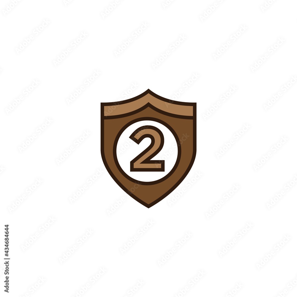 number 2 with security logo design icon inspiration number 2 with security logo design icon inspiration