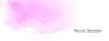 Abstract pink watercolor texture design banner