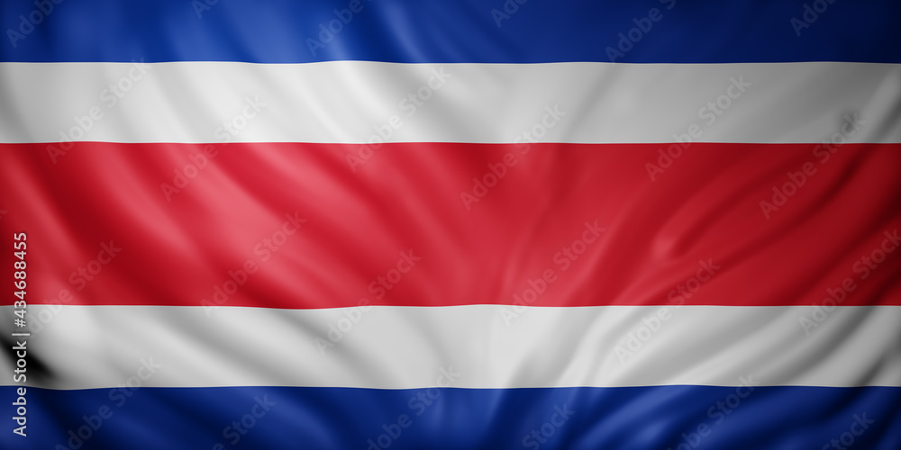 Costa Rica 3d flag Costa Rica 3d flag