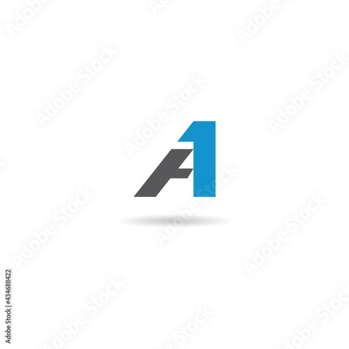 Free Download number 1 with letter a logo design icon inspiration - GFXLoad