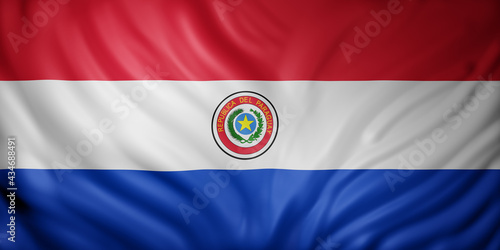  Paraguay 3d flag