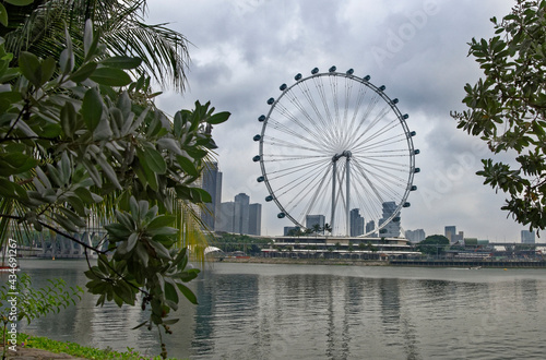 Canvas Print Singapore Flyer- it reaches the height of a 55-storey building, having a total h