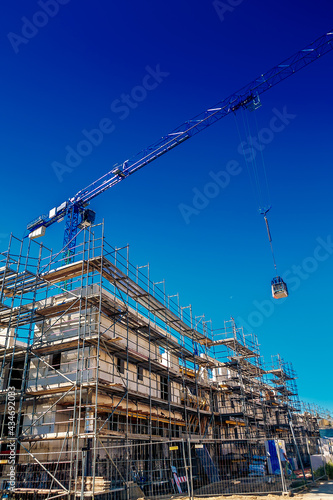 New complex of apartment buildings under construction