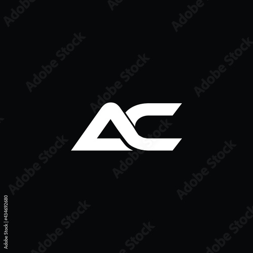 ac letter logo design , 