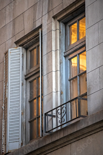 old windows in a building