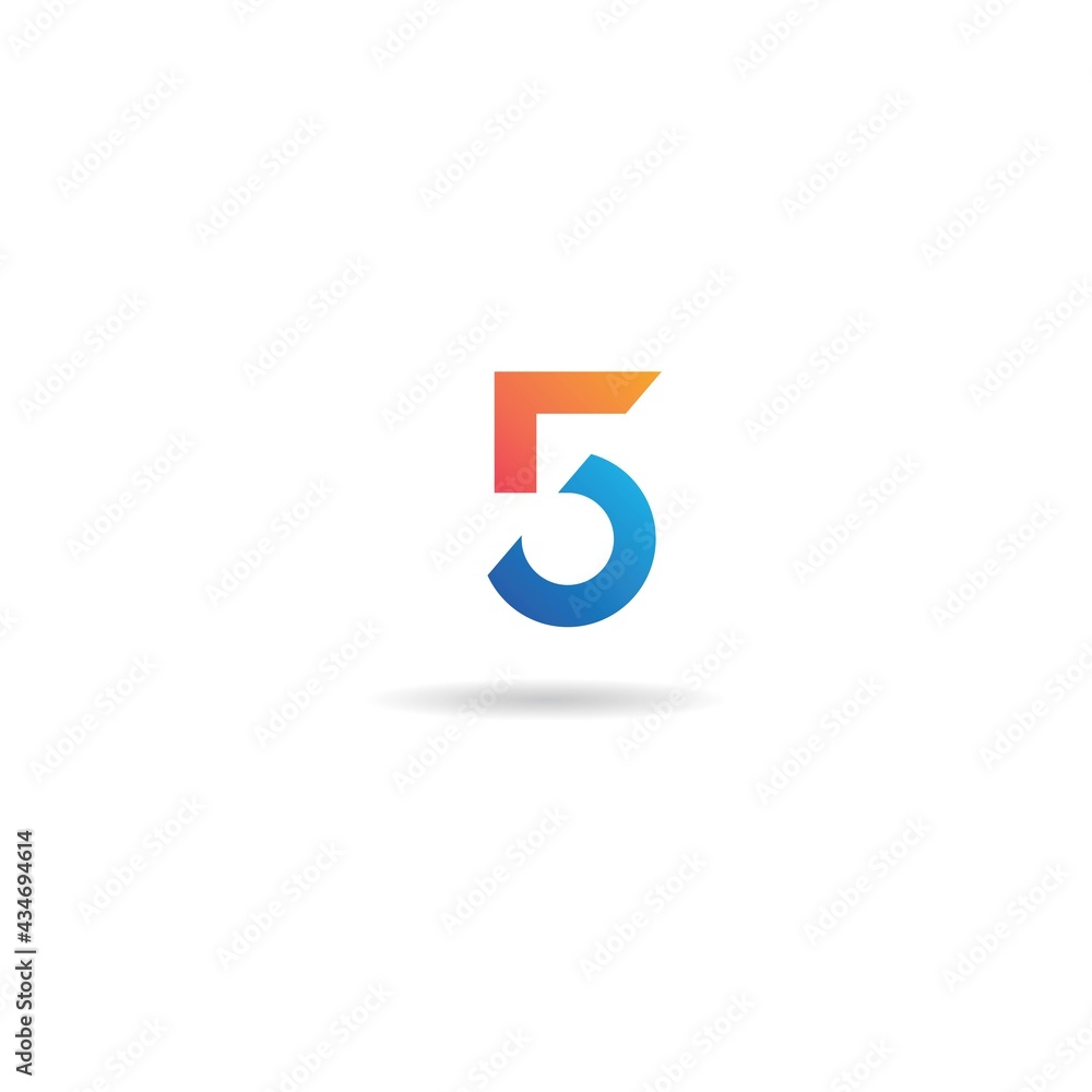 number 5 logo design icon inspiration number 5 logo design icon inspiration