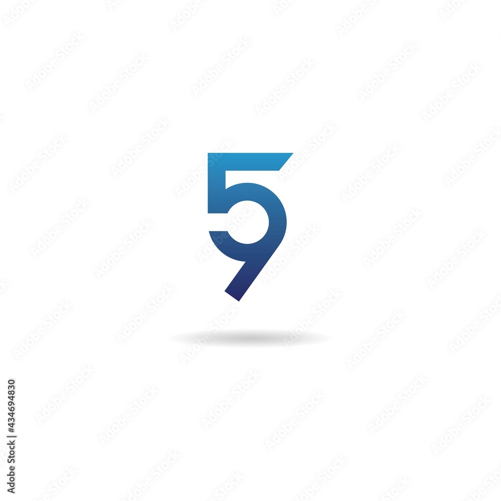number 5 9 logo design icon inspiration number 5 9 logo design icon inspiration