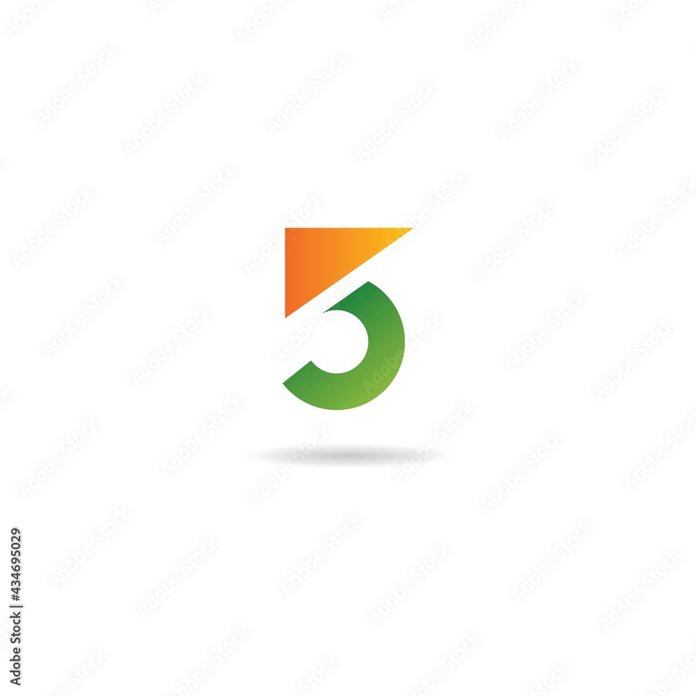 number 5 logo design icon inspiration number 5 logo design icon inspiration