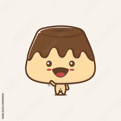 cute mascot pudding