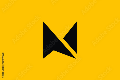 MN logo letter design on luxury background. NM logo monogram initials letter concept. MN icon logo design. NM elegant and Professional letter icon design on background. M N NM MN
