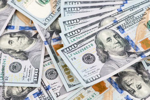 Background of 100 dollar bills