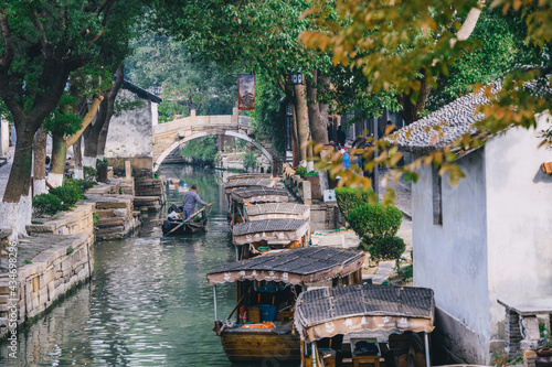 Ancient town of Luzhi, Suzhou, China, natural scenery