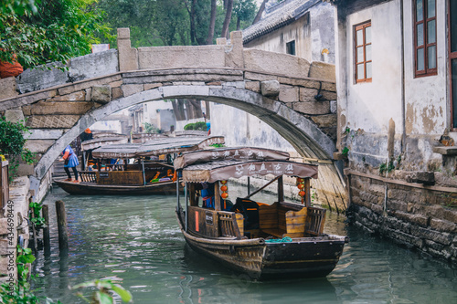 Ancient town of Luzhi, Suzhou, China, natural scenery photo