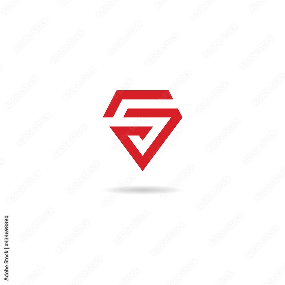 number 5 with diamond logo design icon number 5 with diamond logo design icon