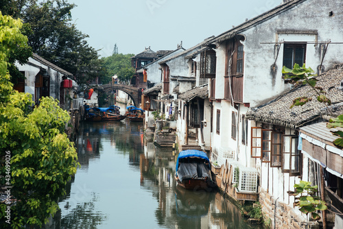 Beautiful scenery of Zhouzhuang ancient town in Suzhou  China