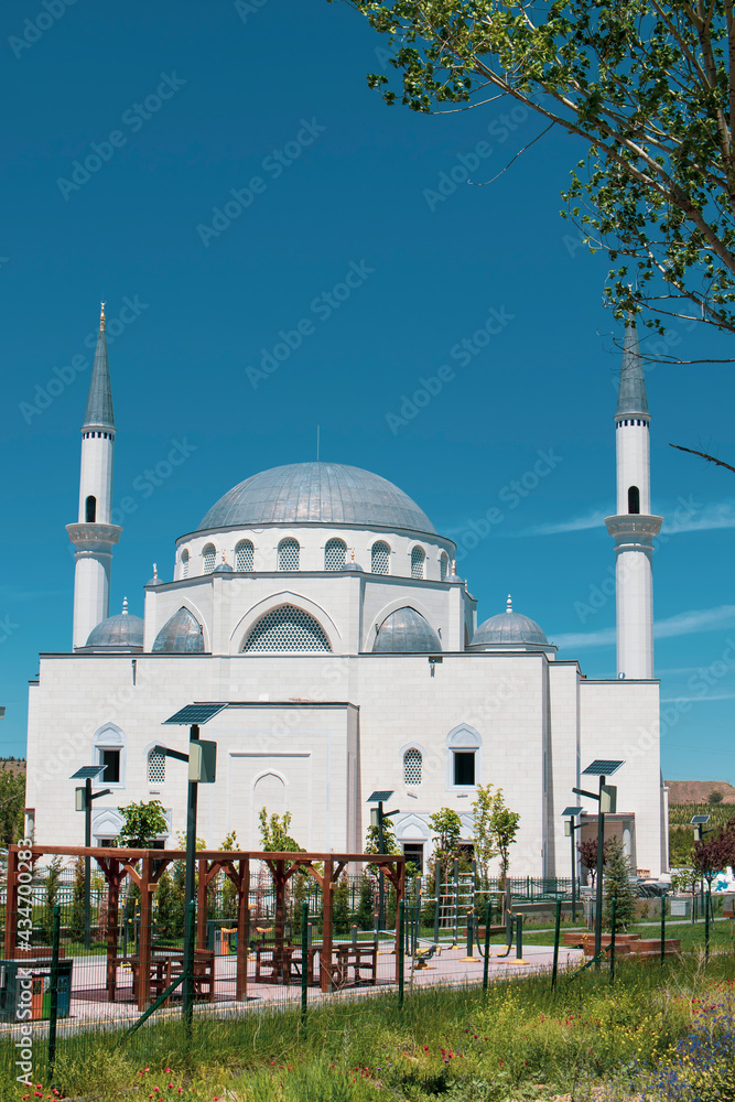 Fototapeta premium The place where the members of the Islamic religion worship the mosque the religious place of the Muslims.