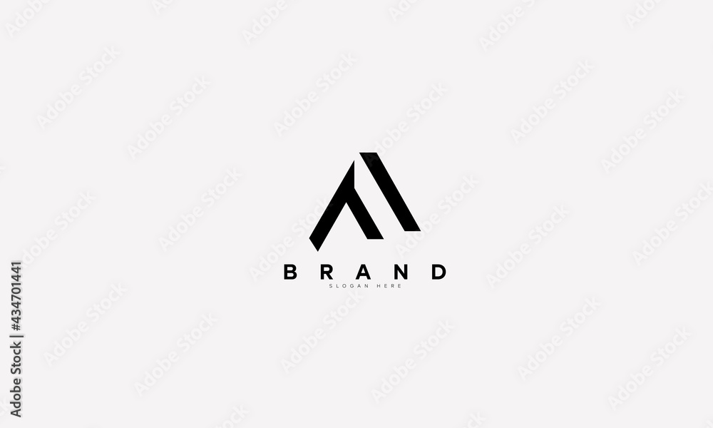 simple and luxurious Logo design letters A. Vector template simple and luxurious Logo design letters A. Vector template