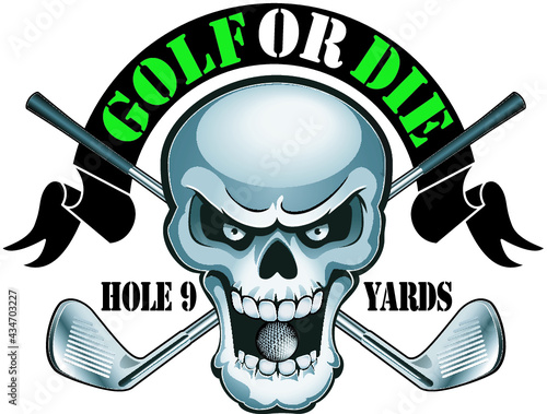 human skeleton playing golf