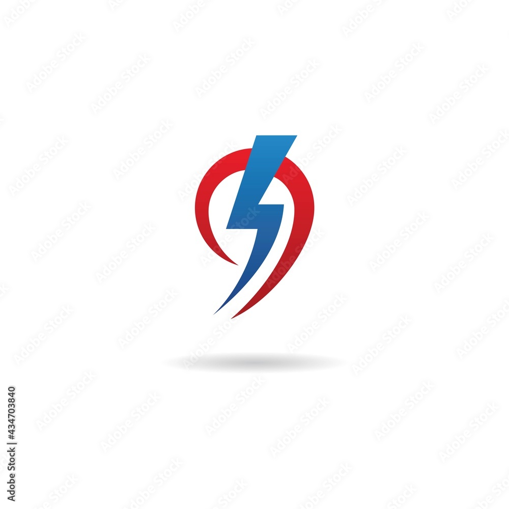 number 9 with electro logo design icon template number 9 with electro logo design icon template
