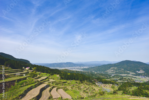 岳の棚田展望台からの眺め, 佐賀県西松浦郡有田町岳