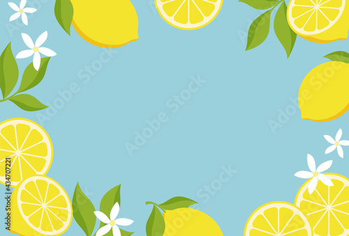vector background with lemons for banners, cards, flyers, social media wallpapers, etc.