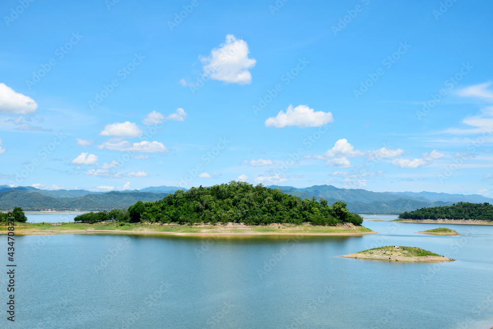 Beautiful scenery of Kaeng Krachan Reservoir, Petchaburi, Thailand Beautiful scenery of Kaeng Krachan Reservoir, Petchaburi, Thailand