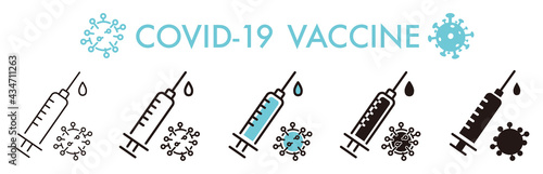 Medicine vaccine sign. Medical syringe icon. set vaccination vaccinated
