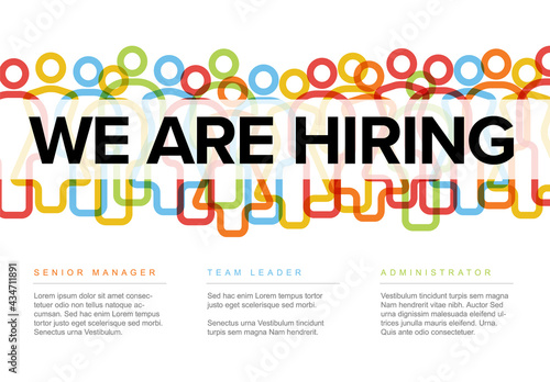 We are hiring minimalistic flyer template