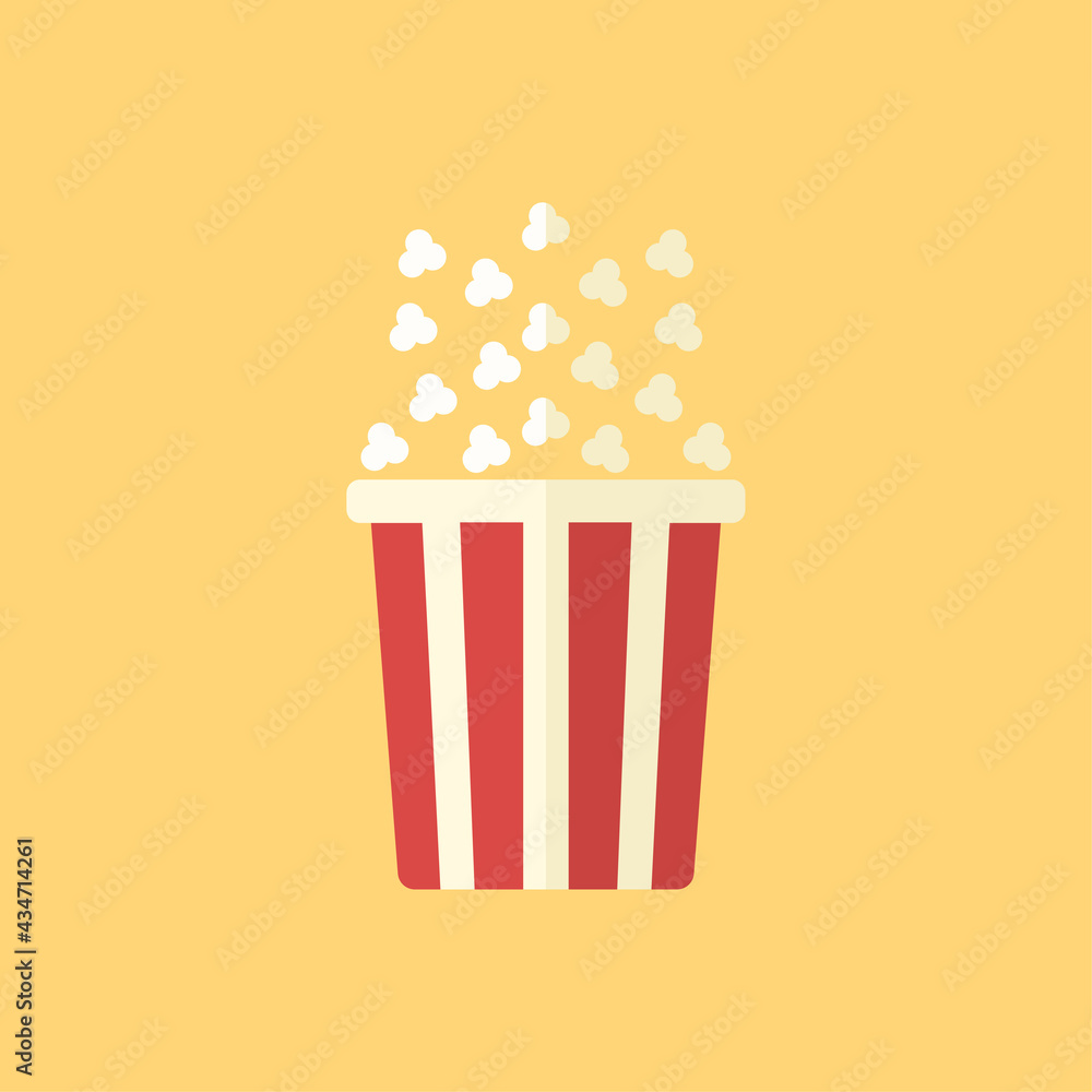 popcorn icon on a white background, vector illustration popcorn icon on a white background, vector illustration