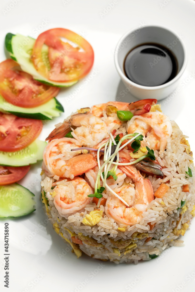 thai shrimp seafood fried rice meal in bangkok restaurant thailand thai shrimp seafood fried rice meal in bangkok restaurant thailand