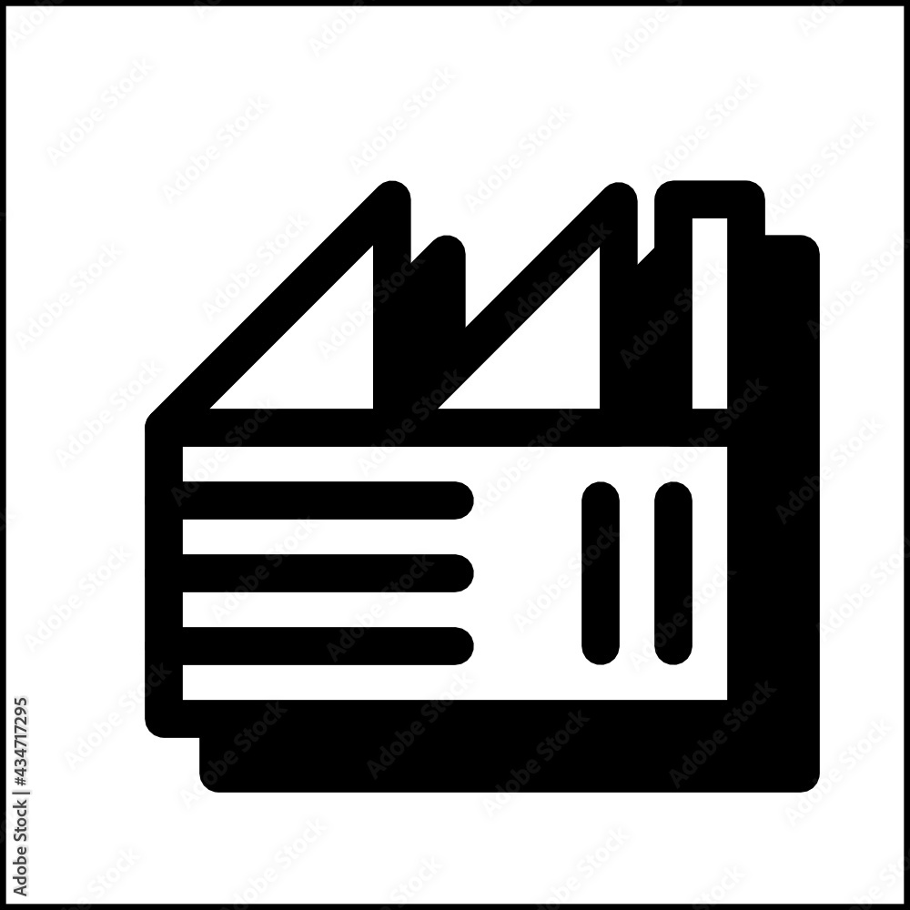 Factory icon in simple flat design 05 Factory icon in simple flat design 05