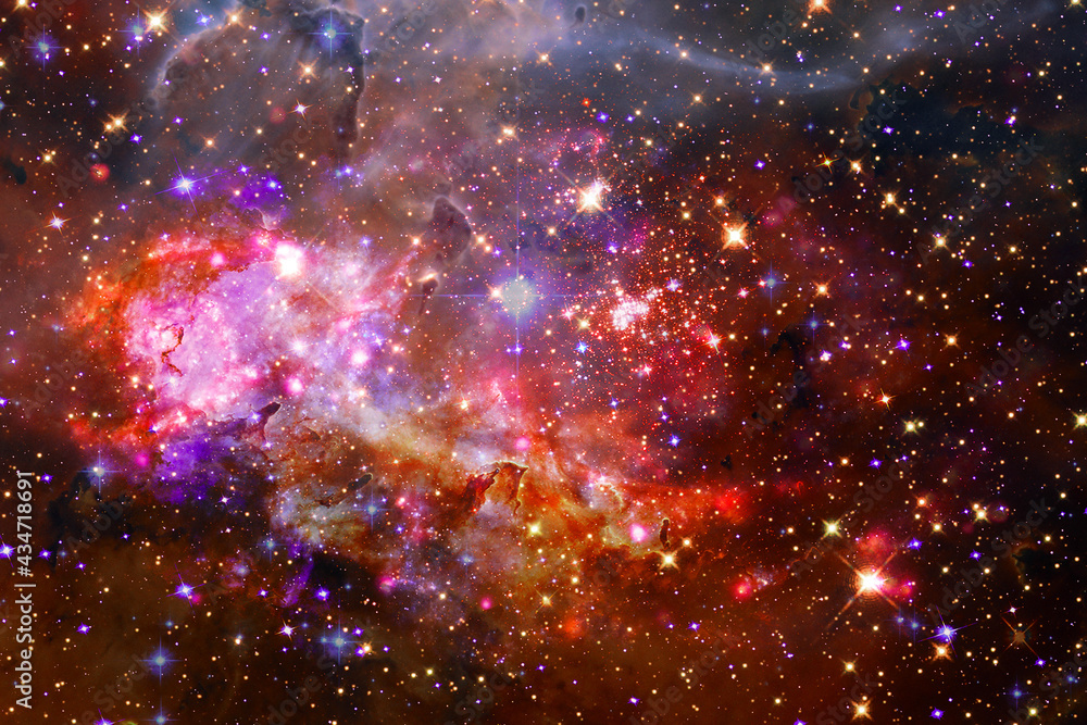 Galaxy, nebula and gas. The elements of this image furnished by NASA.