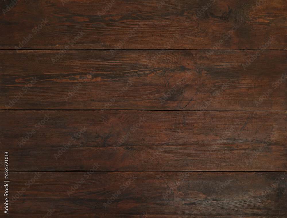 Fototapeta premium Texture of wooden surface as background, top view