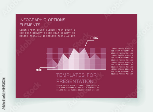 Infographic elements for annual reports